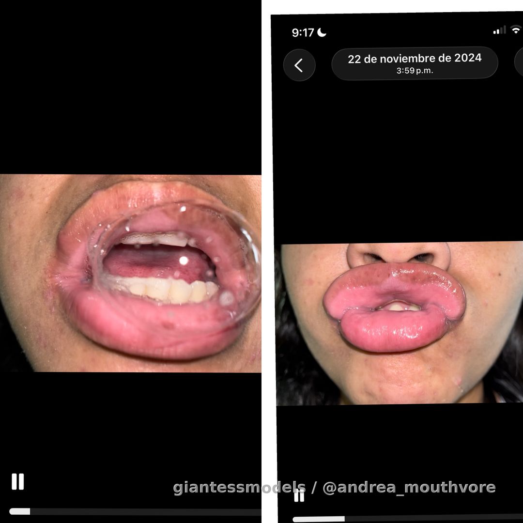 Video of smelling my lips and saliva