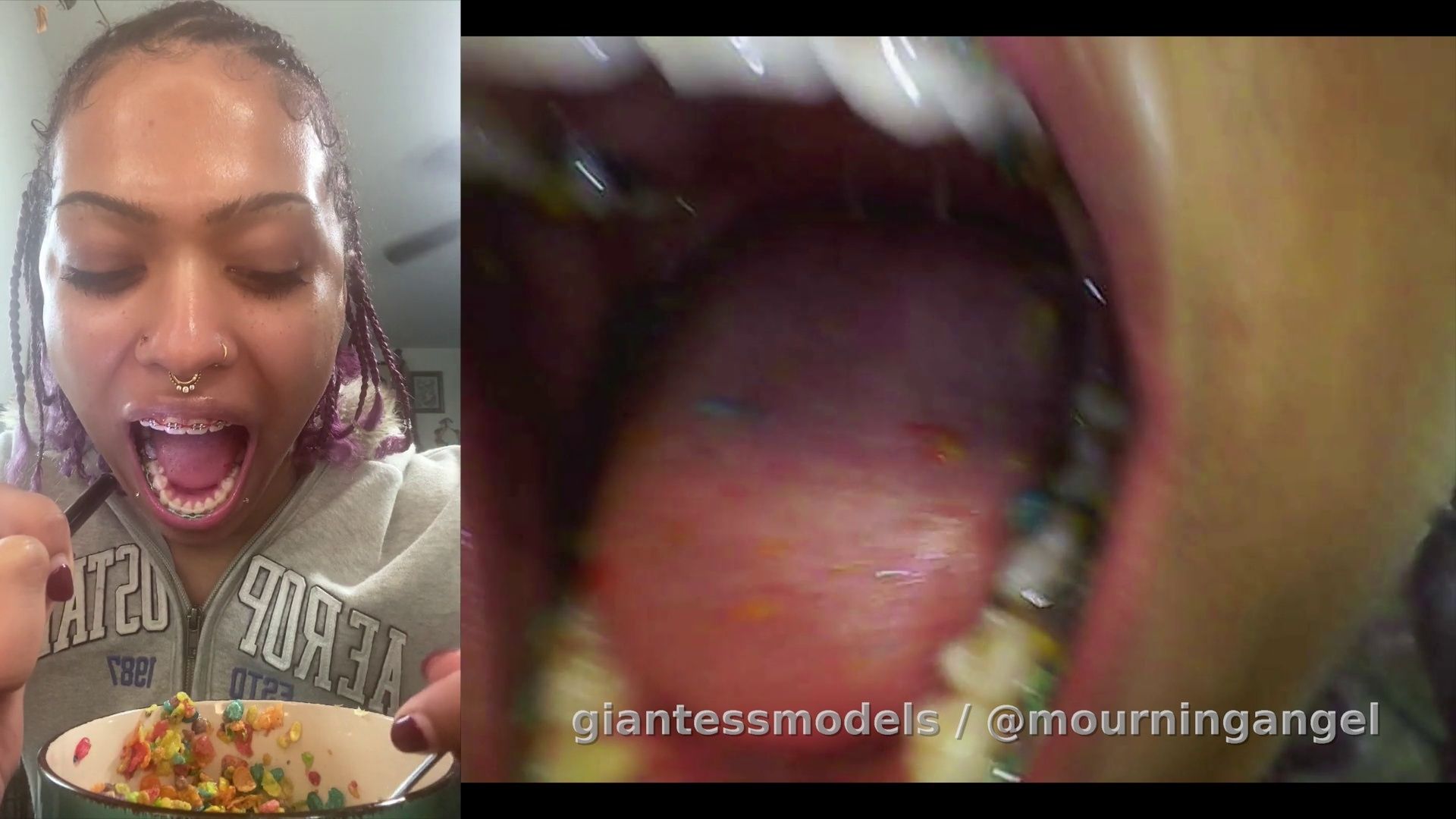 Eating my favorite cereal with endoscope