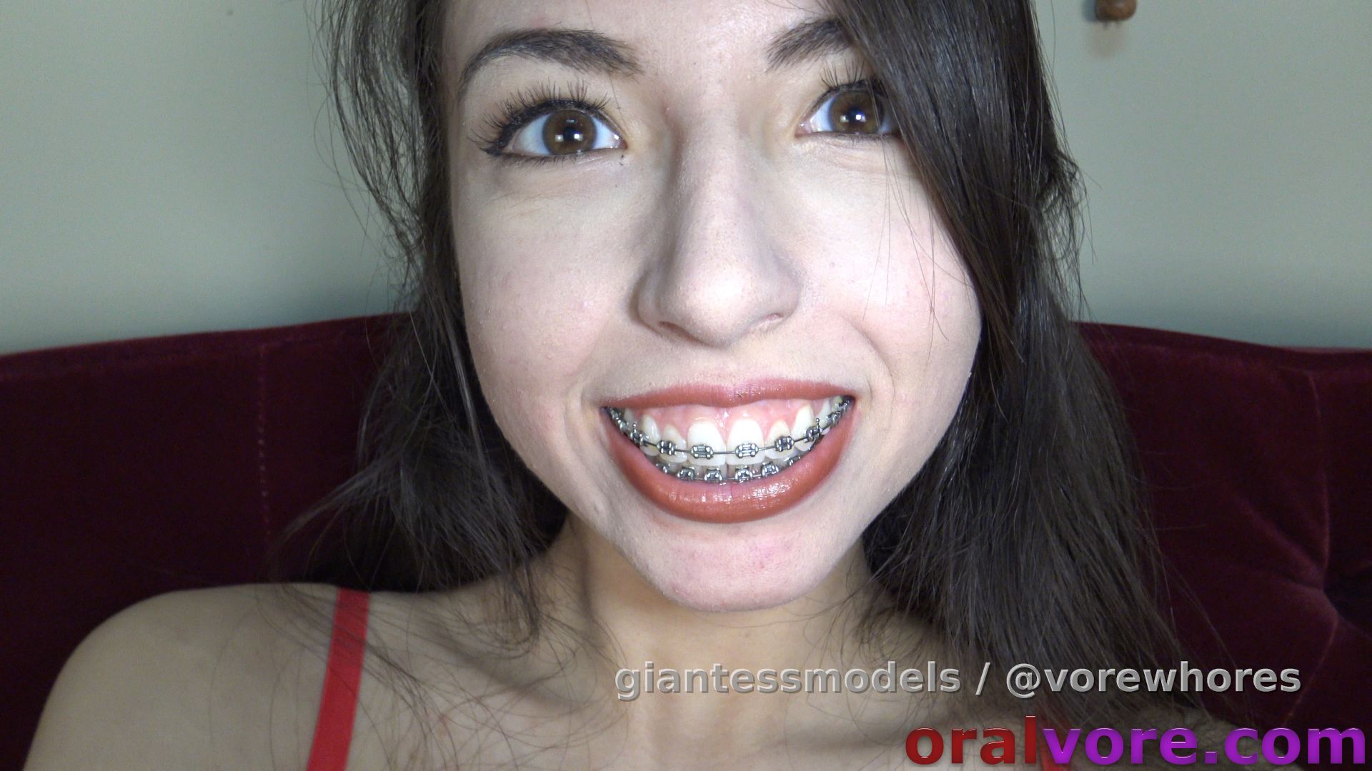 CHV35 – Have You Ever Been In Somone’s Mouth Before? – We gave Christlie a camera and we left the room. Christlie discovers you sitting there and she notices how tiny you are. She’s curious to know if you will fit inside her mouth, so she asks if you have ever been inside someone’s mouth before. Christlie explains that you will fit in her mouth easily and that you should give it a try and she promises not to swallow you… but of course the video ends with you going down. So sorry, bye bye now.