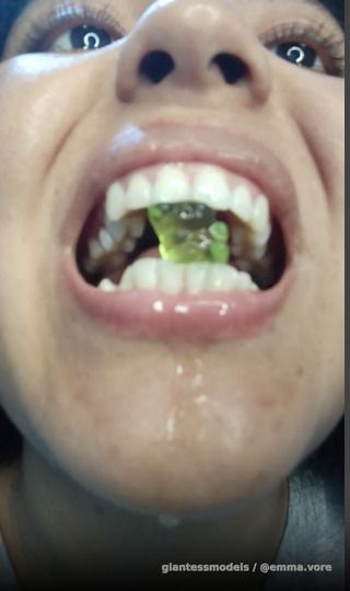 Swallowing gummies