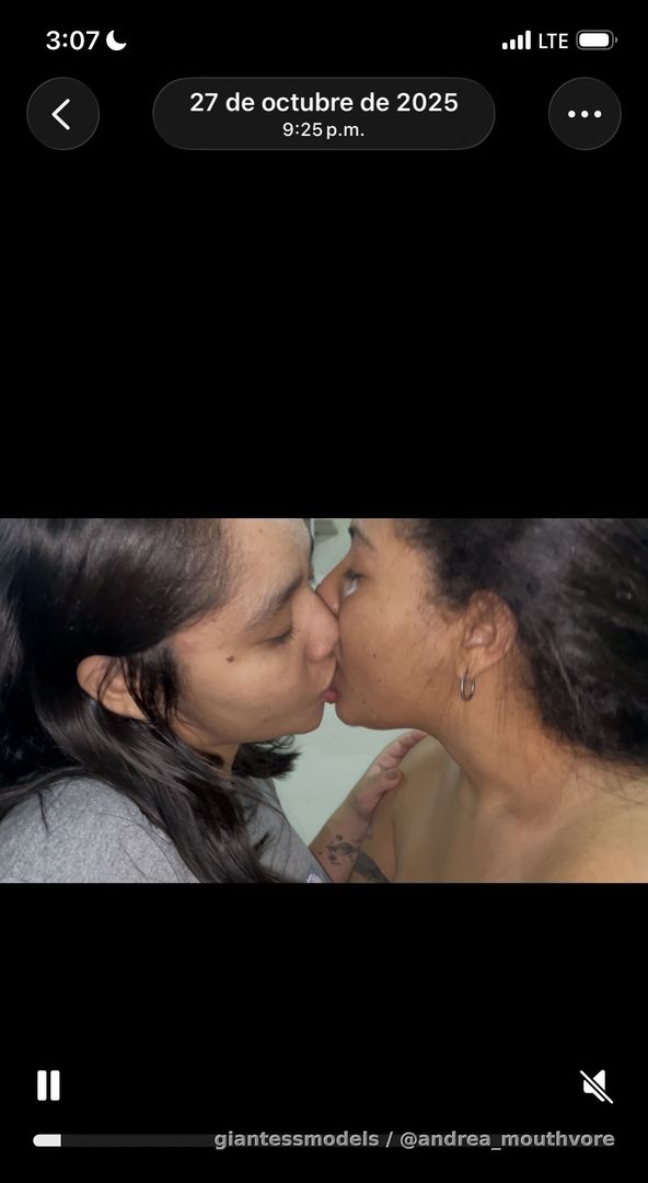 Kissing video!