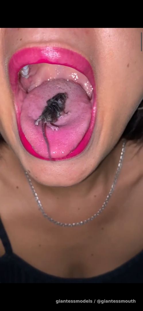 Latina girl swallow mice whole 1