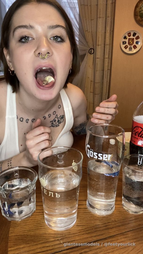 4 FISH and food VORE + drinking cola and burping 🐠🐟🫧🥪 DISCOUNT ‼️