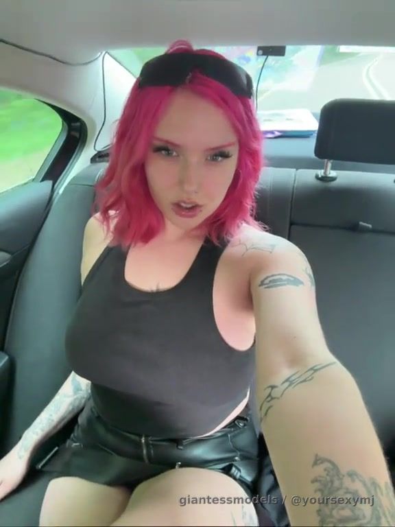 Me in the backseat