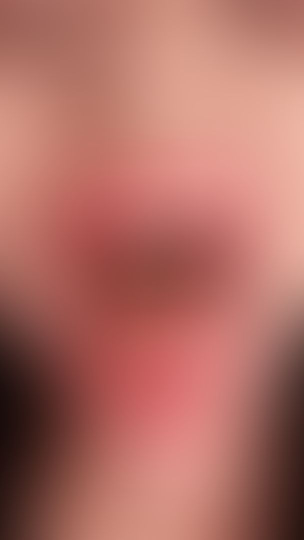 Cute colombian girl swallowing a piece of bread