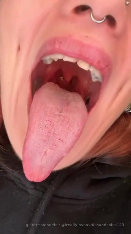 This nice girl showed me her beautiful uvula on my instagram 