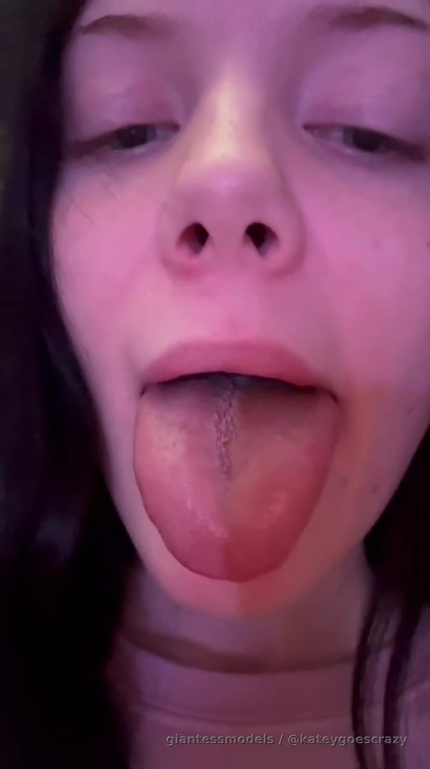 Talking about my big tongue as I show you off my big wide tongue and lick you POV