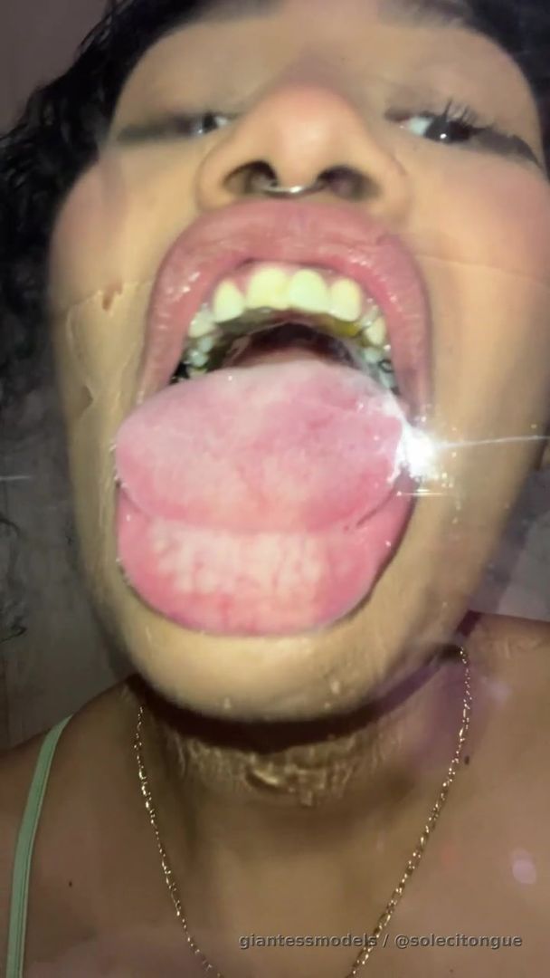 I'm licking the glass, imagining it's you