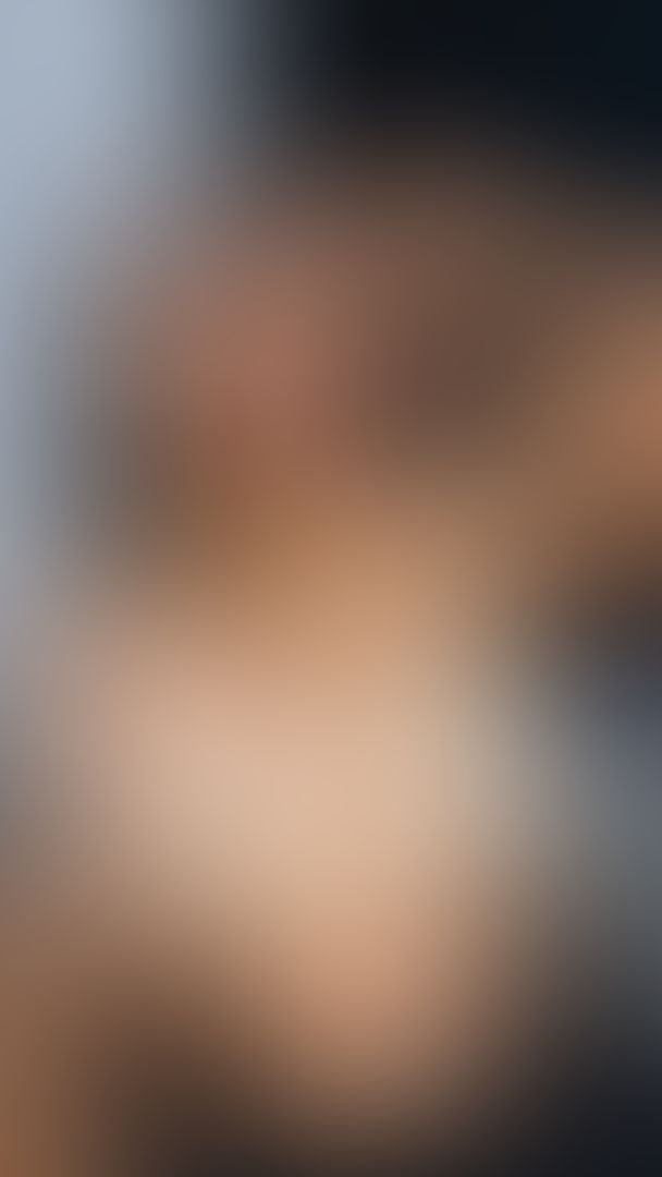 Eating 2 fishes with bra