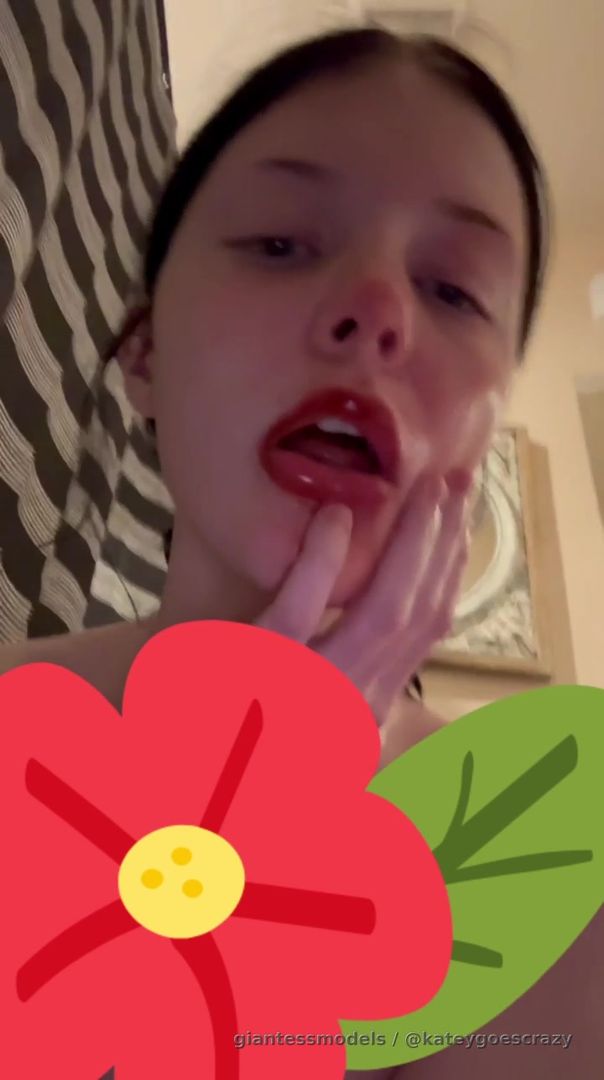 Messy spitty video as my lipstick is a mess. You also love some stinky giantess spit dont you?! 