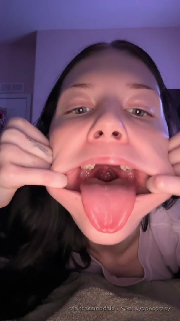 I spread my mouth and stick my tongue out as I also touch my uvula and GAG!! As Saliva is drooling out of my mouth! Super hot, perfect for you to cum on my face. 
