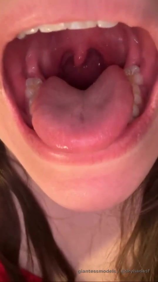 open wide. hope you like the view before i swallow you whole