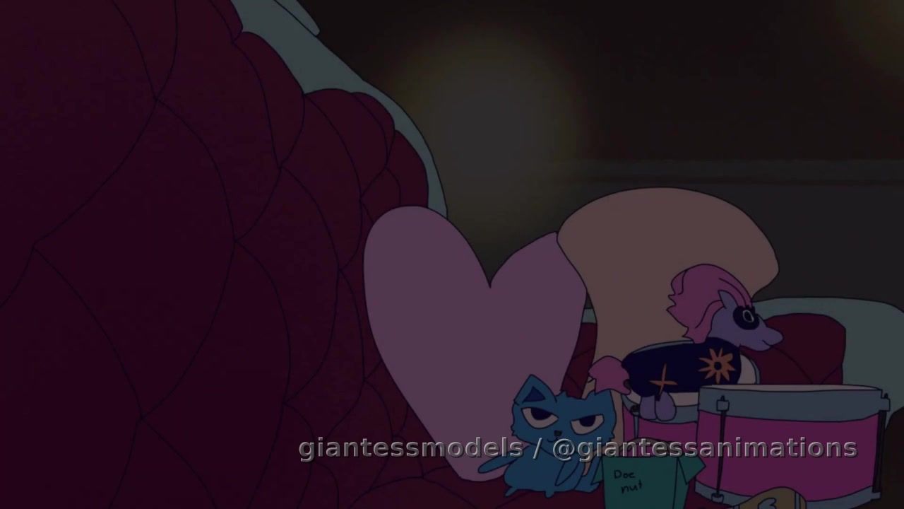 Pink haired giantess swallows you