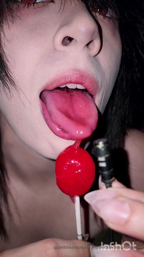 Red blowpop ASMR video 
Lots of drool! 
Licking kissing and teeth tapping ! 
Eye contact and more ! Come see why everyone loves my ASMR work 😌 