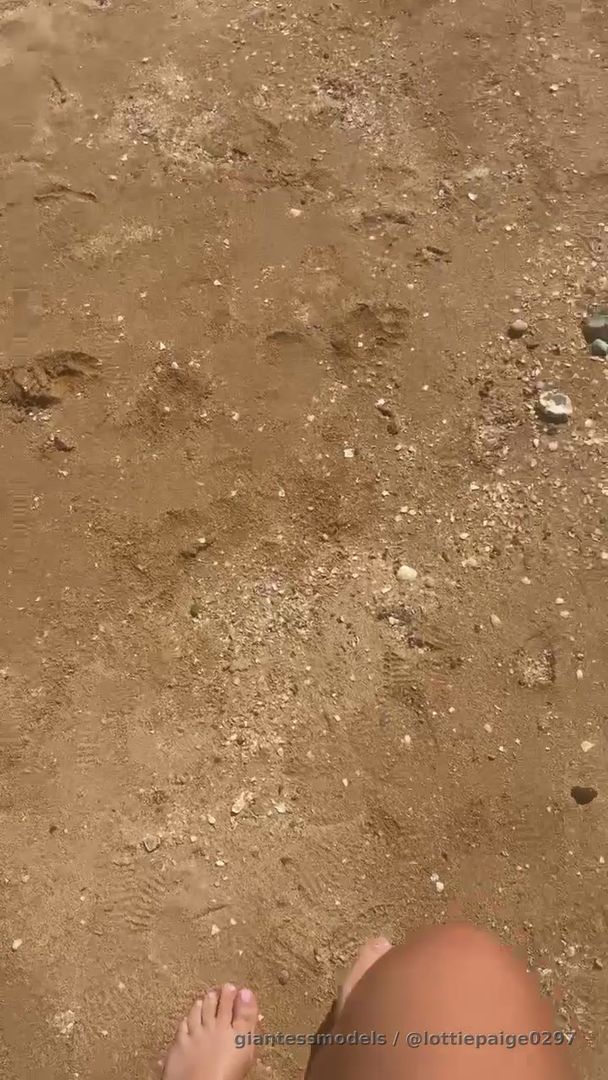 Stomping around in the sand 
