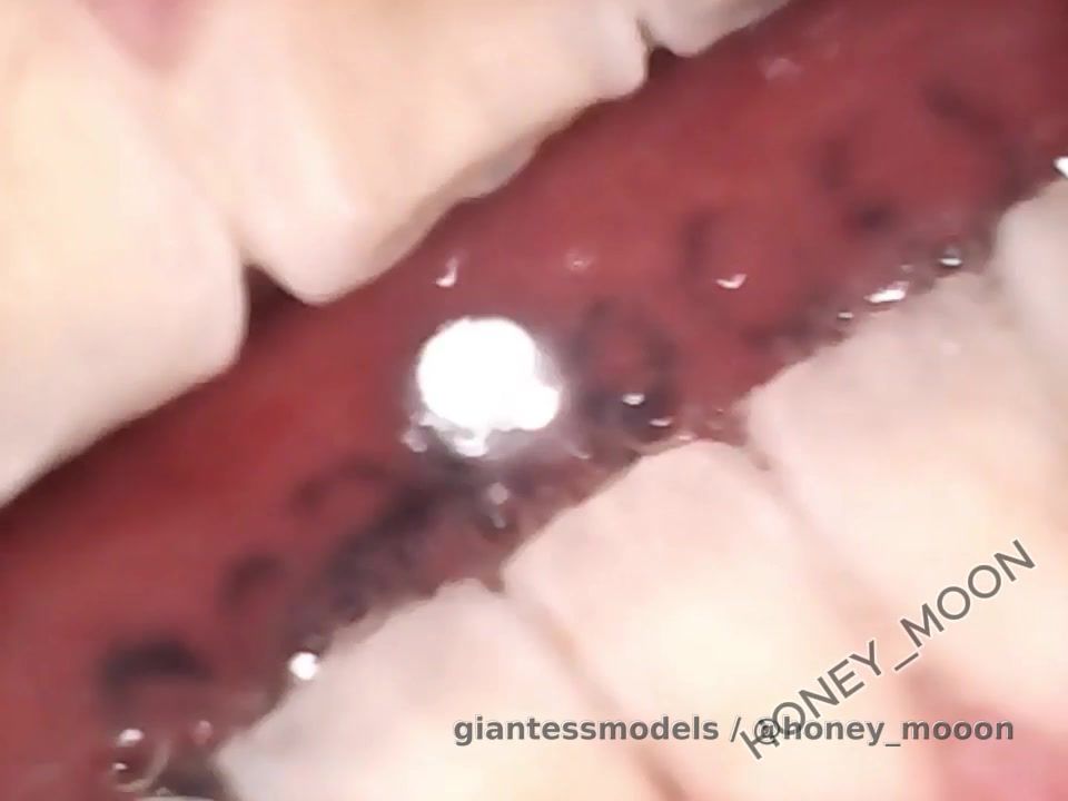 Get a close-up look at my secret tattoo on the inside of my lip, where you'll find the bold and beautiful words 