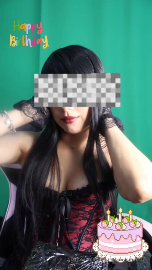 Hey, tiny! 
It's my birthday today, so there are discounts on personalized videos!
And there are also discounts on my video collections! (Vore/foot/vomit/2 girls)

https://throne.com/rubysmouth

Dm
Telegram: @byrubysmouth
