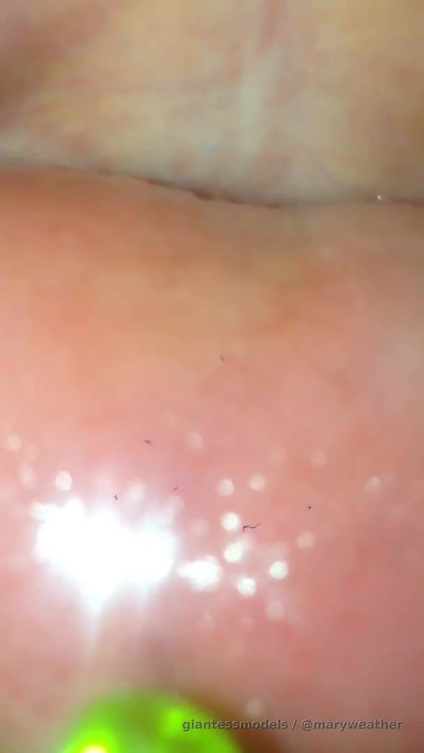 Big green gummy bear goes bye bye